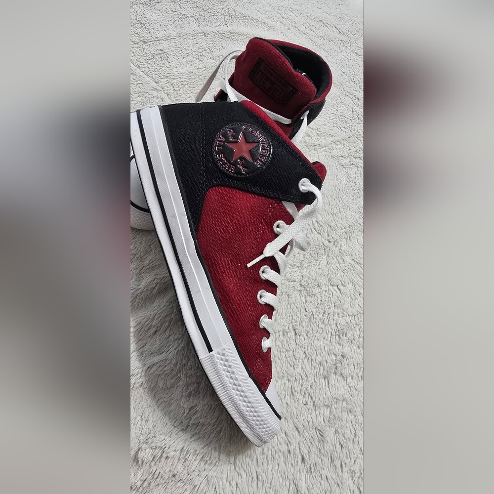 Converse Red and Black Sneakers